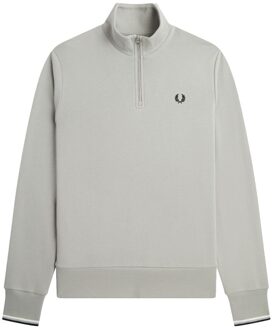 Fred Perry Half Zip Sweatshirt Heren licht grijs - M