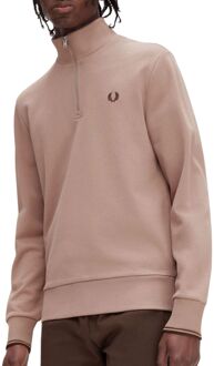 Fred Perry Half Zip Sweatshirt Heren roze