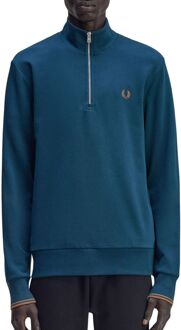Fred Perry Half Zip Sweatshirt Heren - XXL