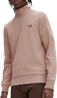 Fred Perry Half Zip Sweatshirt - Roze Sweatshirt - XL