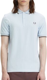 Fred Perry Heldere Blauwe T-shirts en Polos Fred Perry , Blue , Heren - 2Xl,Xl,L,M,S