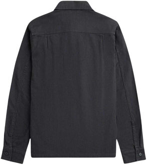 Fred Perry Heren Anker visgraat overhemd (Grijs)