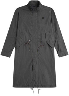 Fred Perry Heren Dunne Rechthoekige Hem Parka (Gunmetal) Grijs