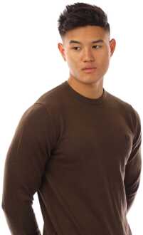 Fred Perry Heren Fred Perry Classic Crewneck Sweatshirt in Bruin