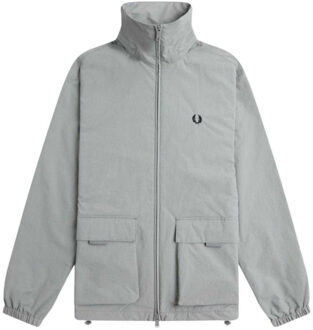Fred Perry Heren Jas met Opgenaaide Zakken (Grijs)