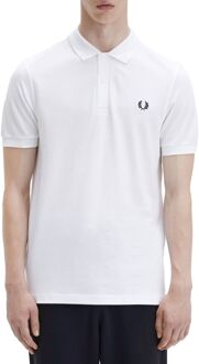 Fred Perry Heren Polo SS Plain Fred Polo White - Wit - Maat XL