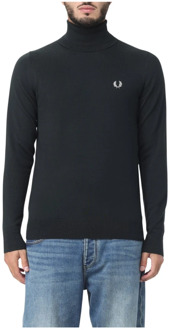 Fred Perry Hoge Kraag Coltrui Fred Perry , Black , Heren - Xl,L