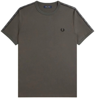 Fred Perry Iconisch Laurel Crown Mouw T-Shirt Fred Perry , Green , Heren - 2Xl,Xl