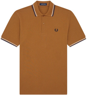 Fred Perry Klassiek Laurel Crown Polo Shirt Fred Perry , Brown , Heren - XS