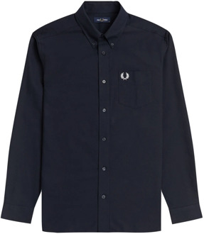 Fred Perry Klassiek Oxford Overhemd Fred Perry , Blue , Heren - 2Xl,L,S