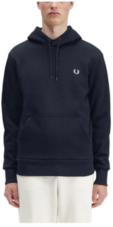Fred Perry Klassieke hoodie met sportief detail Fred Perry , Blue , Heren - Xl,M,S