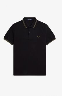 Fred Perry Klassieke katoenen polo met dubbele streep Fred Perry , Black , Heren - L,M,S