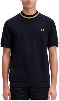 Fred Perry Korte Mouw T-Shirt Fred Perry , Black , Heren - 2Xl,Xl,L,M,S
