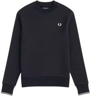 Fred Perry Krul Terugstroom Sweatshirt Fred Perry , Blue , Heren - Xl,L,M,S,3Xl