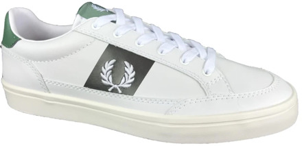 Fred Perry Lage Top Blad Patroon Sneakers Fred Perry , White , Heren - 46 EU