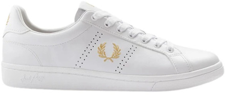 Fred Perry Leren B721 Sneakers Fred Perry , Yellow , Unisex - 43 EU