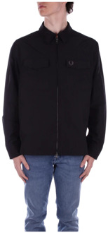 Fred Perry Light Jackets Fred Perry , Black , Heren - Xl,L,M