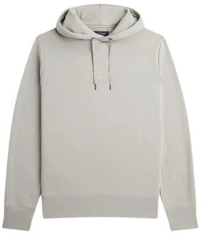 Fred Perry Logo Hoodie Fred Perry , White , Heren - 2Xl,M
