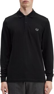 Fred Perry Longsleeve Plain Shirt - Zwarte Longsleeve