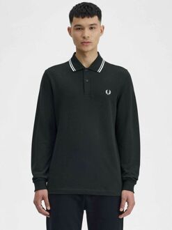 Fred Perry Longsleeve Polo Donkergroen T50 - L,M,XL,XXL