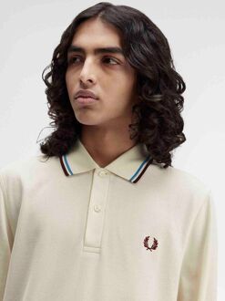 Fred Perry Longsleeve Polo Ecru Z46 Off-White - L,M,S,XL,XXL