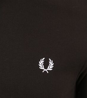 Fred Perry Longsleeve Polo Zwart 350 - M