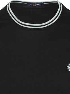 Fred Perry M1588 Twin Tipped T-shirt Zwart