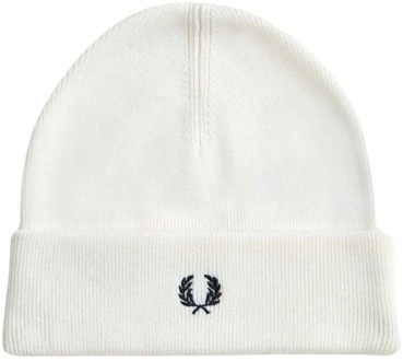 Fred Perry Merinowollen Witte Hoed Fred Perry , White , Heren - ONE Size