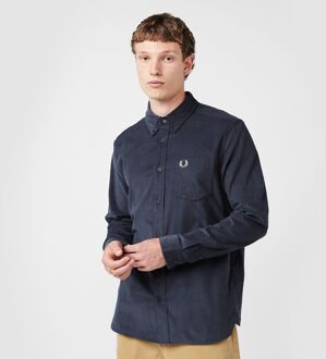 Fred Perry Needle Cord Shirt, blauw