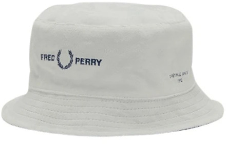 Fred Perry Omkeerbare Hoed Fred Perry , White , Unisex - L,M