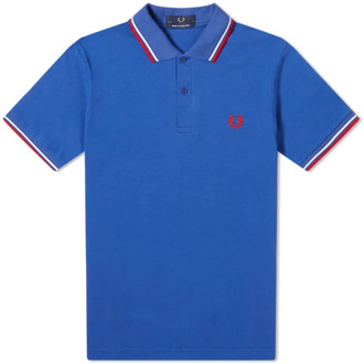 Fred Perry Original Twin Tipped Polo - Blauw Fred Perry , Blue , Heren - Xs,3Xs