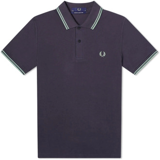 Fred Perry Originele Twin Tipped Polo Navy Fred Perry , Blue , Heren - 3XS