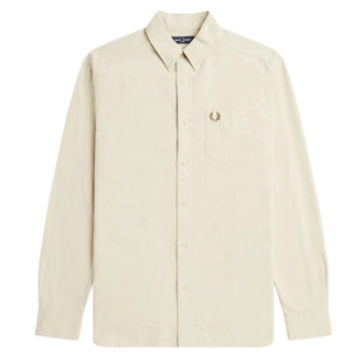 Fred Perry Oxford Overhemd Regular Fit Fred Perry , Beige , Heren - Xl,L,M,S
