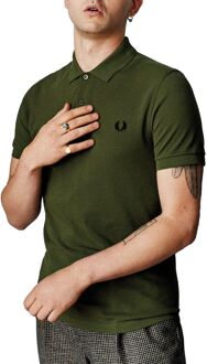Fred Perry Plain Polo Heren donker groen - XL
