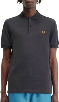 Fred Perry Plain Polo Heren donkergrijs - M