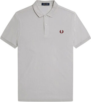 Fred Perry Plain Polo Heren licht grijs - S