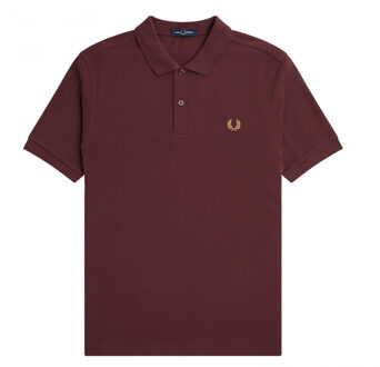 Fred Perry Plain Shirt - Bordeauxrode Polo - M