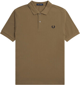 Fred Perry Plain Shirt - Bruine Polo - M
