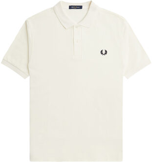 Fred Perry Plain Shirt - Ecru Poloshirt Wit - L
