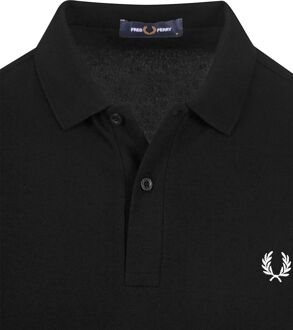 Fred Perry Polo Plain Zwart - L,M,S,XL,XXL