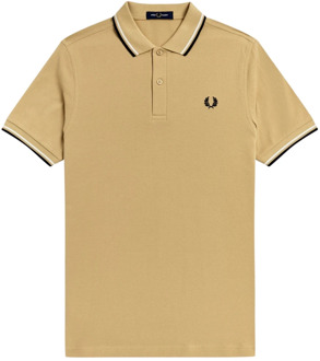 Fred Perry Polo shirt met dubbele punt Fred Perry , Beige , Heren - M,S