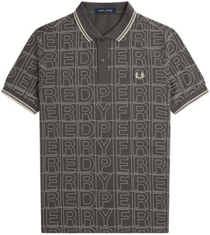 Fred Perry Polo Shirts Fred Perry , Gray , Heren - 2Xl,Xl,L,S