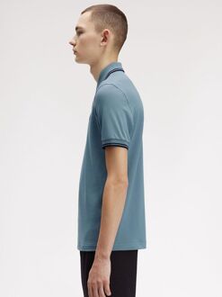 Fred Perry Polo Twin Tipped M3600 Blauw Z56 - 3XL,L,M,XL,XXL