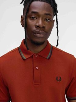 Fred Perry Polo Twin Tipped M3600 Rood - L,M,S,XXL