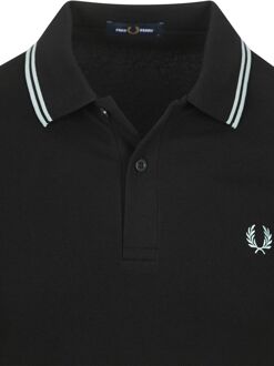 Fred Perry Polo Twin Tipped M3600 Zwart - L,M,S,XL,XXL