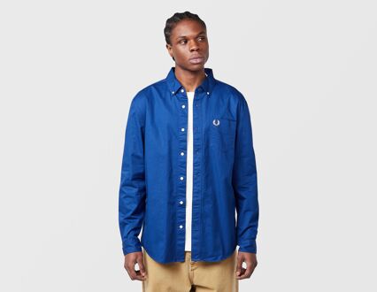 Fred Perry Relaxed Washed Twill Shirt, blauw - XL