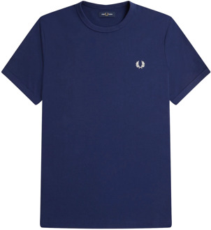 Fred Perry Ringer Blauw - L