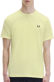 Fred Perry Ringer Shirt Heren geel - L