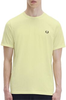 Fred Perry Ringer Shirt Heren geel - M