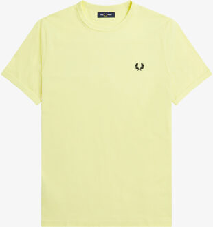 Fred Perry Ringer Shirt Heren geel